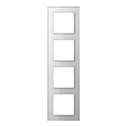 Jung Glasrahmen 4-fach aws waage/senkrecht AC 584 GL WW