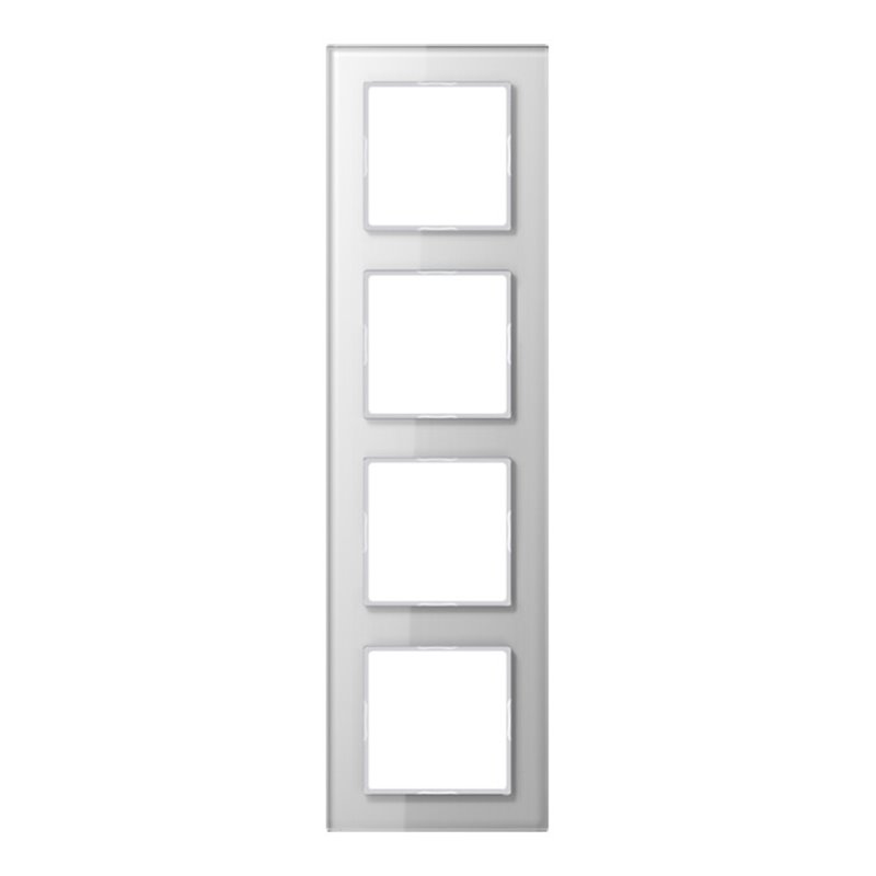 Jung Glasrahmen 4-fach aws waage/senkrecht AC 584 GL WW