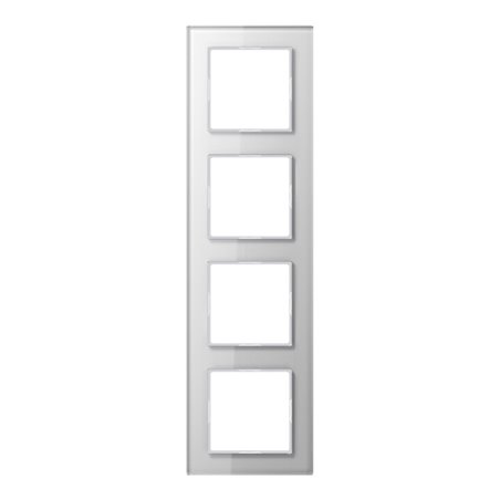 Jung Glasrahmen 4-fach aws waage/senkrecht AC 584 GL WW