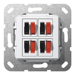 Gira Lautsprecher Anschluss 4fach rws 569403