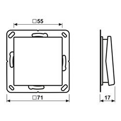 Jung Funk-Wandsender aws 2-kanalig ENO A 590 WW