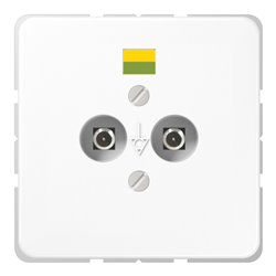 Jung Potential-Ausgl.Steckdose 2 Steckerstifte CD 565-2 WW