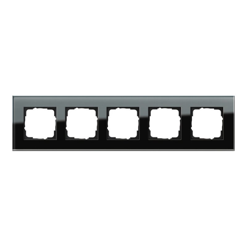 Gira Abdeckrahmen 5f. sw-glas Esprit 021505