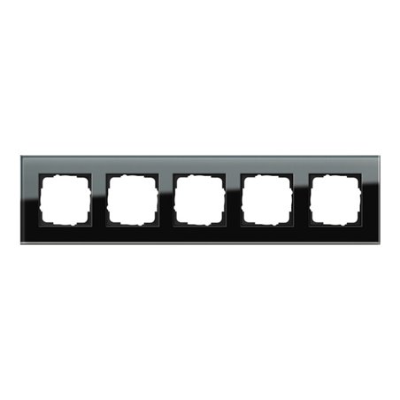 Gira Abdeckrahmen 5f. sw-glas Esprit 021505