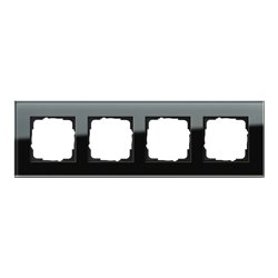 Gira Abdeckrahmen 4f. sw-glas Esprit 021405
