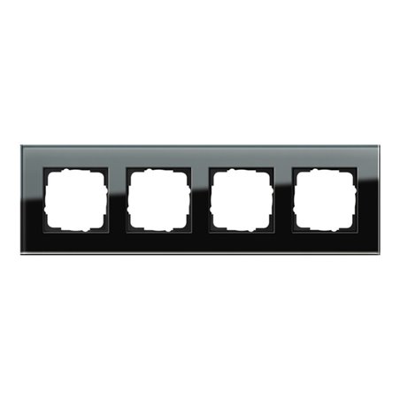 Gira Abdeckrahmen 4f. sw-glas Esprit 021405