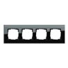 Gira Abdeckrahmen 4f. sw-glas Esprit 021405