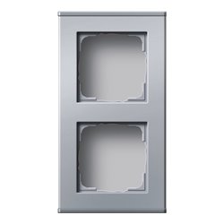 Gira Gehäuse 2-fach alu 136226