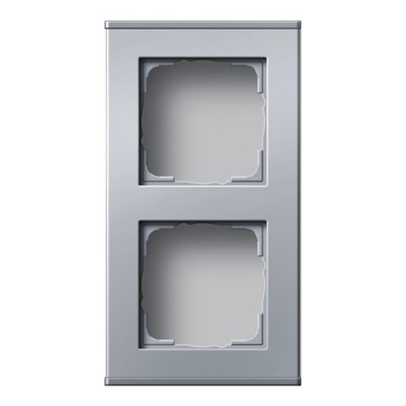 Gira Gehäuse 2-fach alu 136226