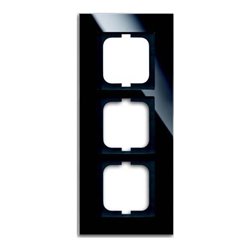 Busch-Jaeger Rahmen 3-fach schwarz, Glas 1723-825