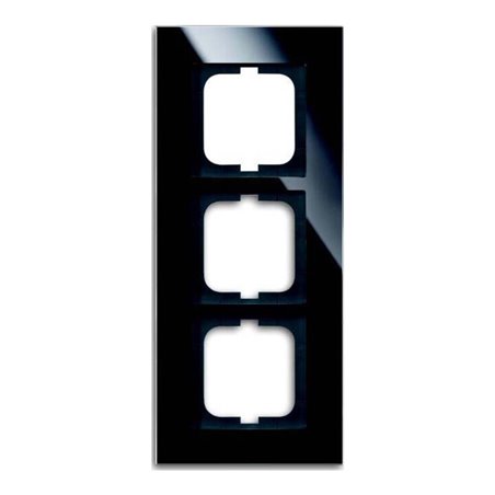 Busch-Jaeger Rahmen 3-fach schwarz, Glas 1723-825