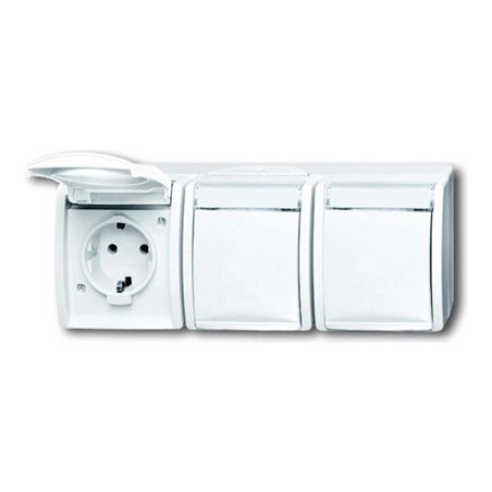 Busch-Jaeger Steckdose 3fach waagerecht 2300/3 EWN-54