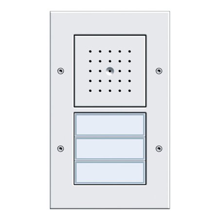 Gira Türstation AP 3fach reinweiß 126766