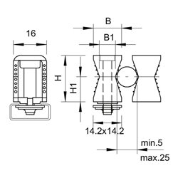 OBO Bettermann Vertr Reihenschelle 2050 5-25 LGR