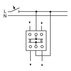 Busch-Jaeger Einsatz cws Jalousieschalter 2p. 2712 USL-101