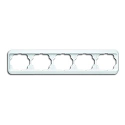 Busch-Jaeger Rahmen 5-fach studioweiß, waage. 1725-24G