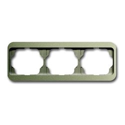 Busch-Jaeger Rahmen 3-fach palladium, waager. 1723-260