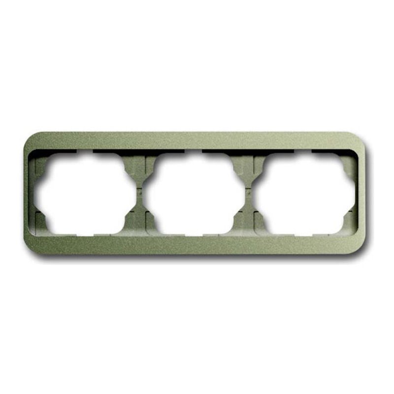 Busch-Jaeger Rahmen 3-fach palladium, waager. 1723-260