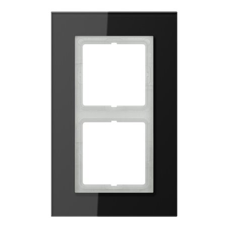 Jung Glasrahmen 2-fach sw waage/senkrecht LSP 982 GL