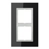Jung Glasrahmen 2-fach sw waage/senkrecht LSP 982 GL