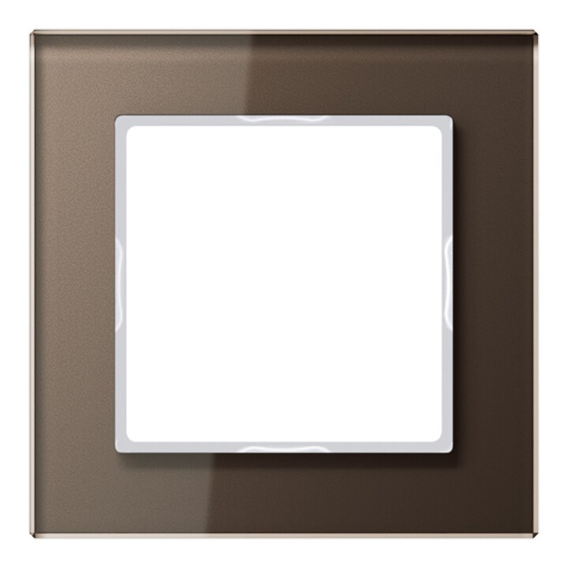 Jung Glasrahmen 1fach mokka waage-/senkrecht AC 581 GL MO