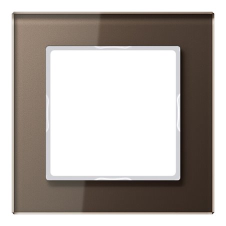 Jung Glasrahmen 1fach mokka waage-/senkrecht AC 581 GL MO
