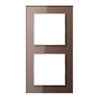 Jung Glasrahmen 2fach mokka waage-/senkrecht AC 582 GL MO
