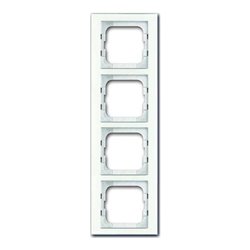 Busch-Jaeger Rahmen 4-fach weißglas 1724-280