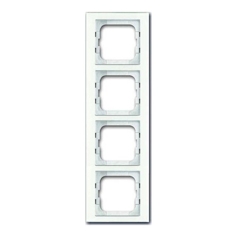 Busch-Jaeger Rahmen 4-fach weißglas 1724-280