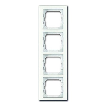 Busch-Jaeger Rahmen 4-fach weißglas 1724-280