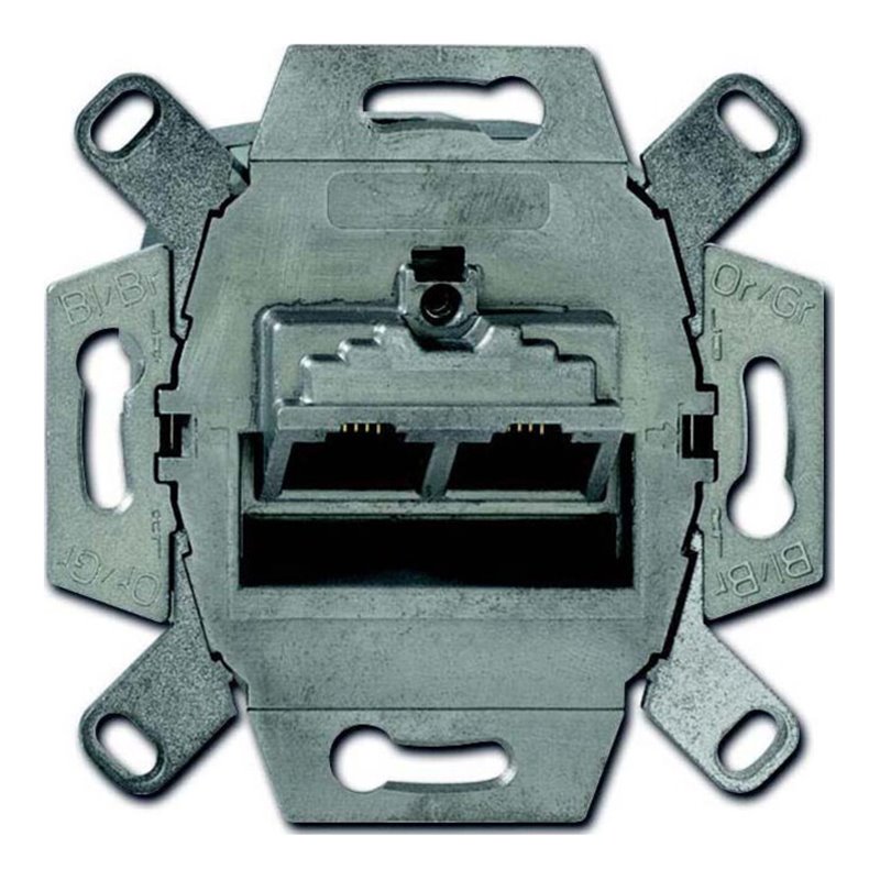 Busch-Jaeger UAE-Doseneinsatz Cat. 6, 2fach 0218/12-101