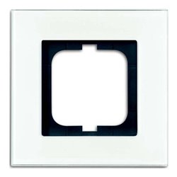 Busch-Jaeger Rahmen 1-fach weißglas 1721-811