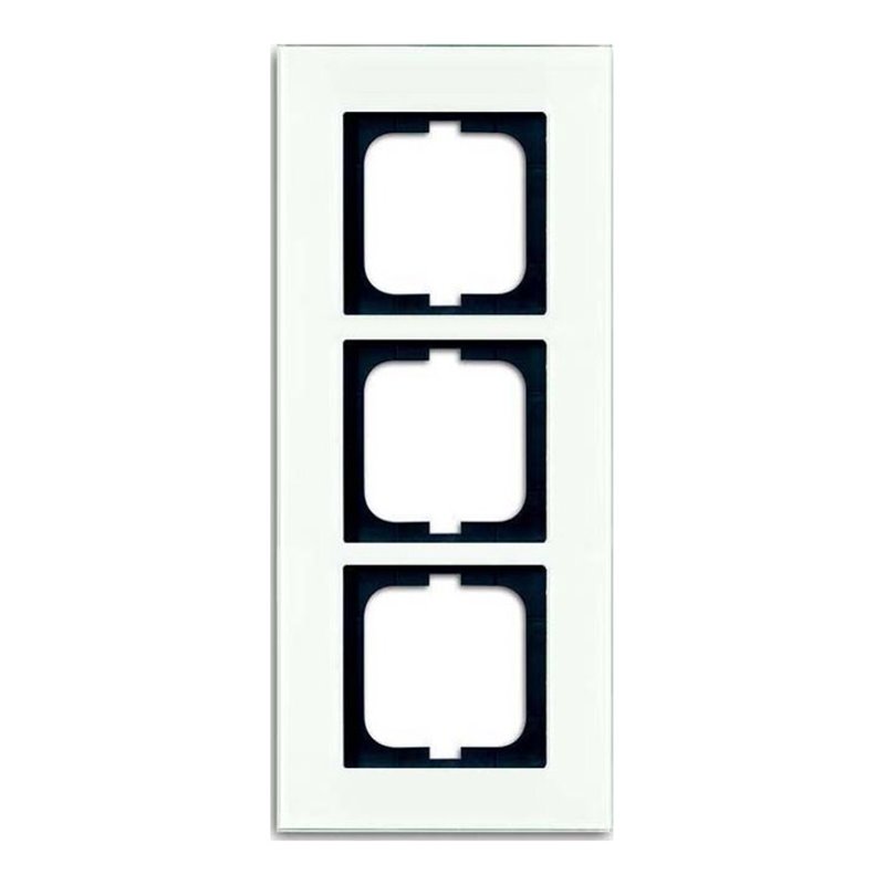 Busch-Jaeger Rahmen 3-fach weißglas 1723-811