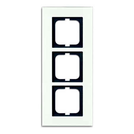 Busch-Jaeger Rahmen 3-fach weißglas 1723-811