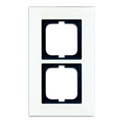 Busch-Jaeger Rahmen 2-fach weißglas 1722-811