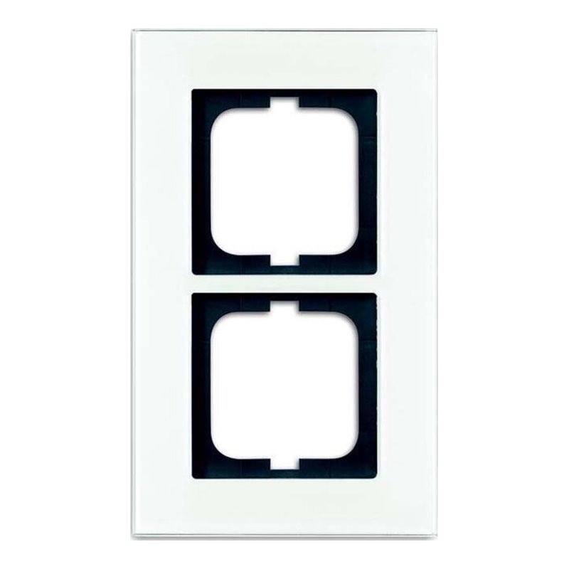 Busch-Jaeger Rahmen 2-fach weißglas 1722-811