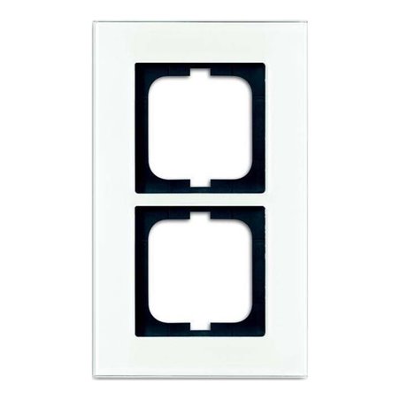 Busch-Jaeger Rahmen 2-fach weißglas 1722-811