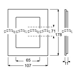 Busch-Jaeger Rahmen 2-fach weißglas 1722-811