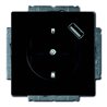 Busch-Jaeger Schuko/USB-Steckdose schwarz matt 20 EUCBUSB-885