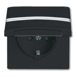 Busch-Jaeger Schuko-Steckdoseneinsatz IP44 anthrazit 20 EUGKBN-35-101