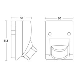 Steinel Infrarot-Sensor indiv.Einstellmögl. IS 2160 ws