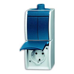 Busch-Jaeger Kombination Steckd.+Se.schalter 2601/5/20EW-53-503