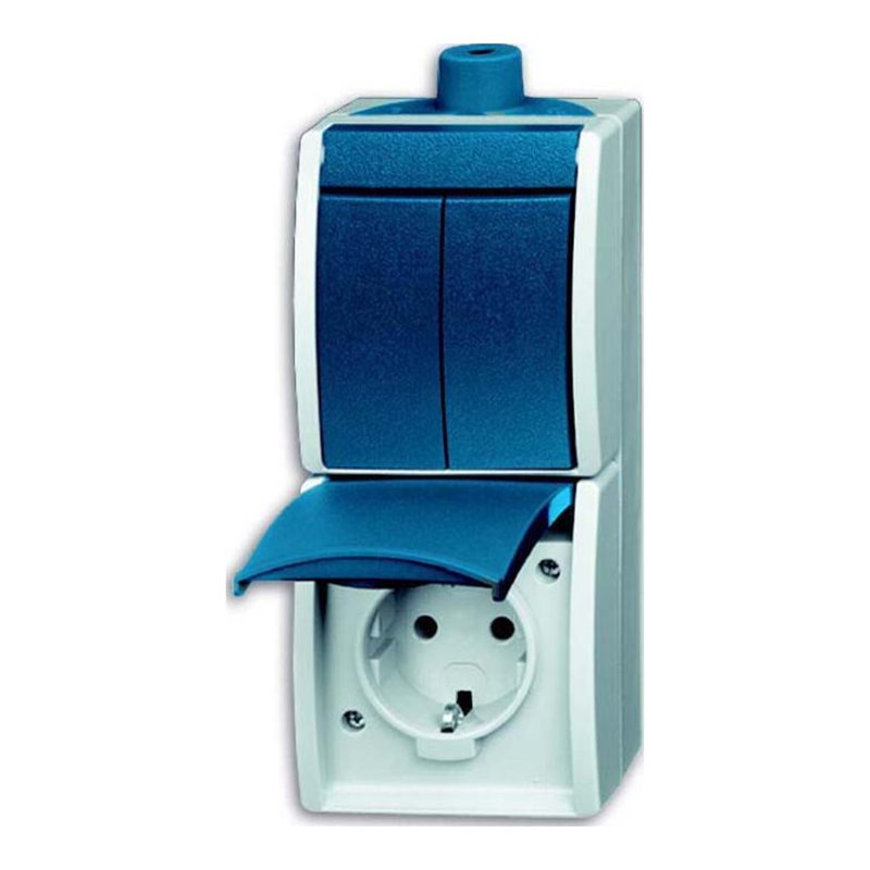 Busch-Jaeger Kombination Steckd.+Se.schalter 2601/5/20EW-53-503