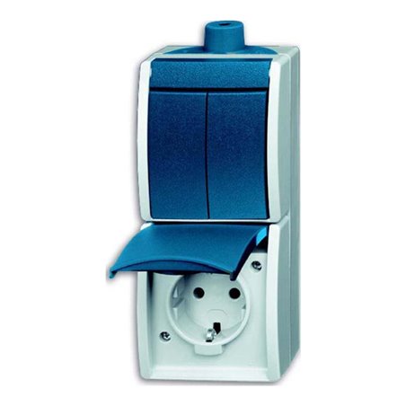 Busch-Jaeger Kombination Steckd.+Se.schalter 2601/5/20EW-53-503