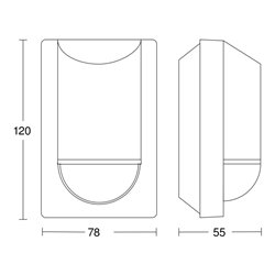 Steinel Infrarot-Bewegungsmelder m.2Pyro-Sensoren IS 2180-2 ws