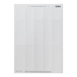 Gira Beschriftungsbogen f.Tastsensor 2 109000