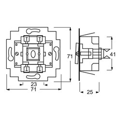 Busch-Jaeger Wechselschalter FCB Fanschalter 2000/6 UJ/03