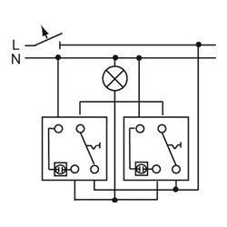 Busch-Jaeger Wechselschalter FCB Fanschalter 2000/6 UJ/03