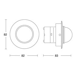 Steinel Bewegungsmelder Deckeneinbau IS D 360