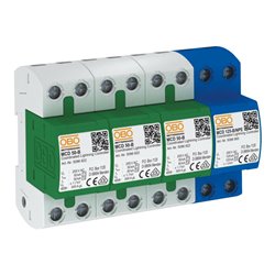 OBO Bettermann Vertr Blitzstromableiter Set f.TT u.TNS Netze MCD 50-B 3+1